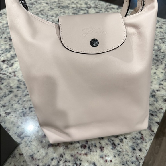 Longchamp Handbags - Longchamp Medium Shoulder Hobo Bag in Nude